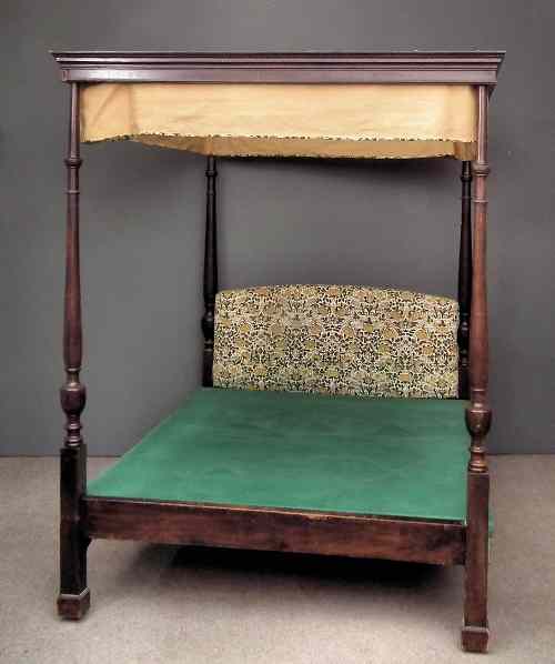 Appraisal: A mahogany ft four poster bedstead of Georgian design with