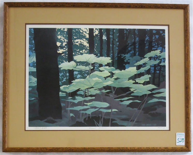 Appraisal: BYRON BIRDSALL LIMITED EDITION PRINT titled Forest Gothic edition and