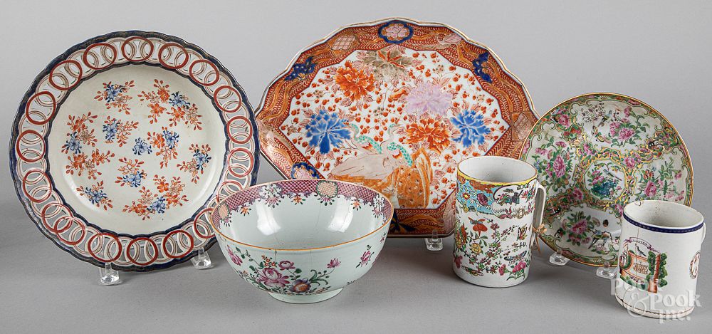 Appraisal: Chinese export famille rose porcelain Six pieces of Chinese export