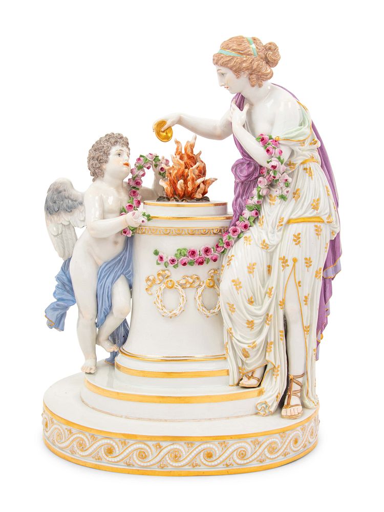 Appraisal: A Meissen Porcelain Figural Group of Sacrifice and Friendship A