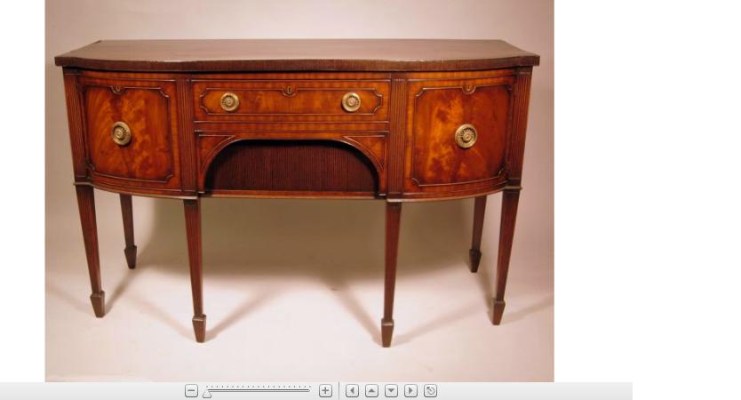 Appraisal: George III style mahogany sideboard th century