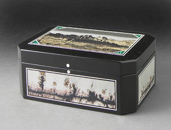 Appraisal: Jasper Intarisa Box Of rectangular outline this attractive presentation box