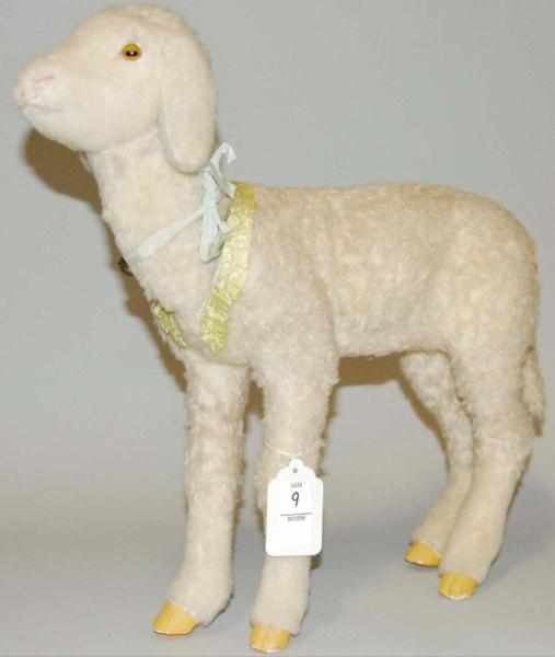 Appraisal: Large Lamb Nodder Glass eyes Wool is intact Condition Excellent