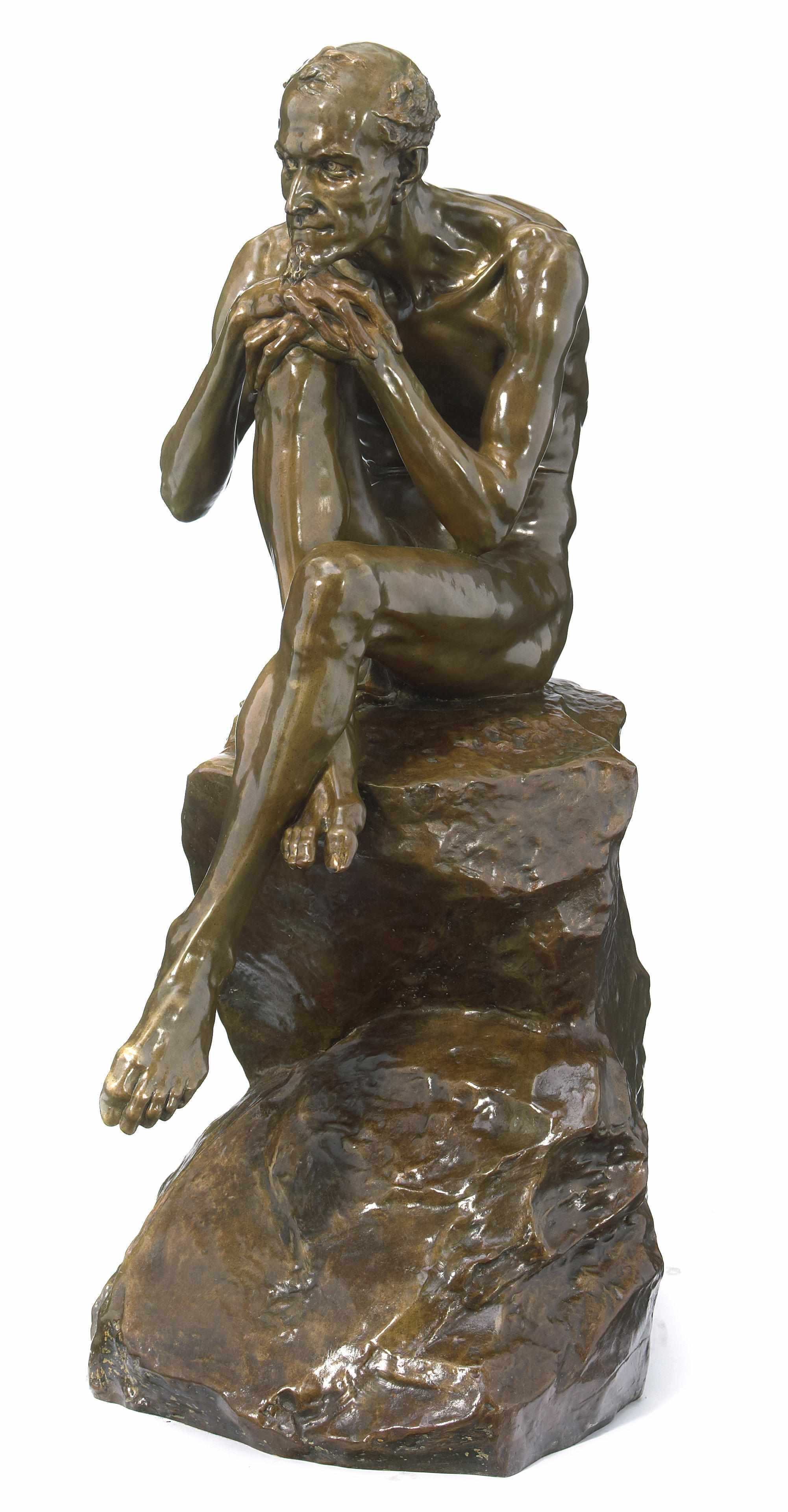 Appraisal: A patinated bronze figure of Mephistopheles after a model by