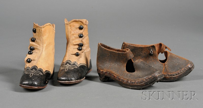 Appraisal: Two Pairs of Child's Shoes late th early th century