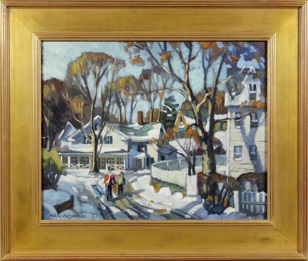 Appraisal: Ken Knowles American Contemporary Annisquam Village Winter o b x