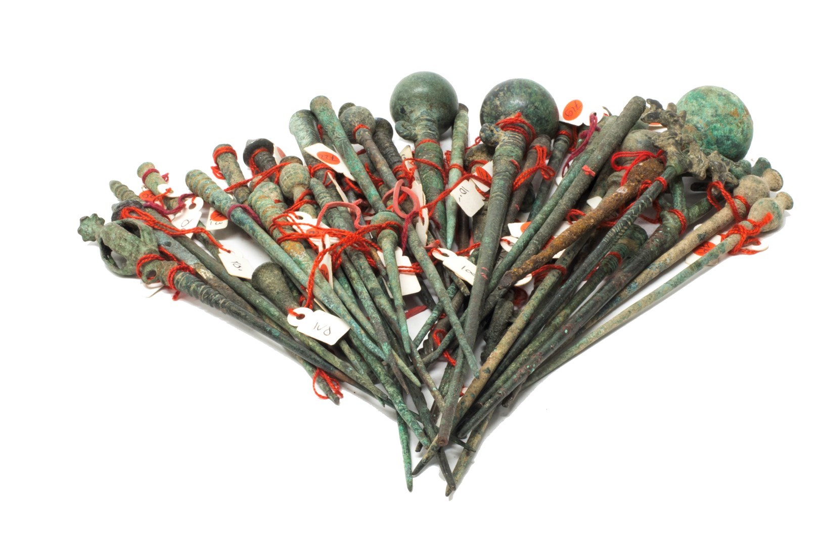 Appraisal: A large group of Luristan bronzes mostly hair pins circa