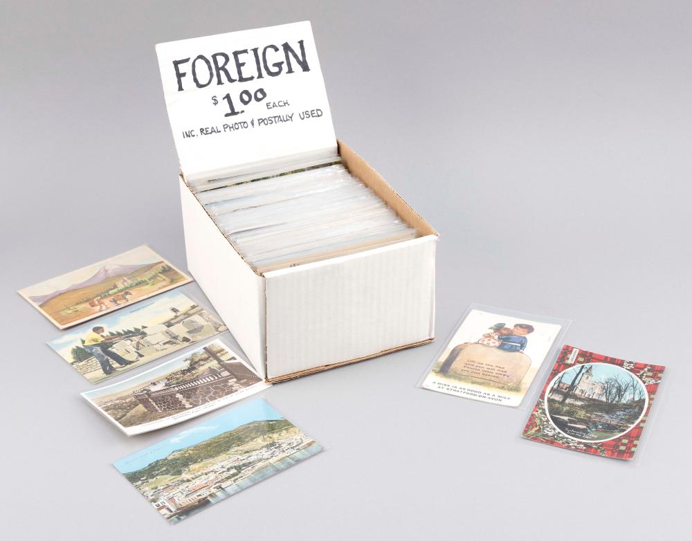 Appraisal: VIEW FOREIGN BOXED LOT OF APPROX POSTCARDS EARLY TO MID-