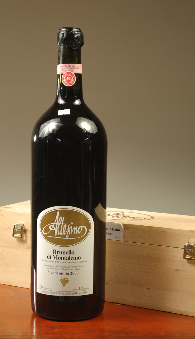 Appraisal: LARGE BOTTLE OF VINTAGE ITALIAN RED WINE Altesino Brunello di