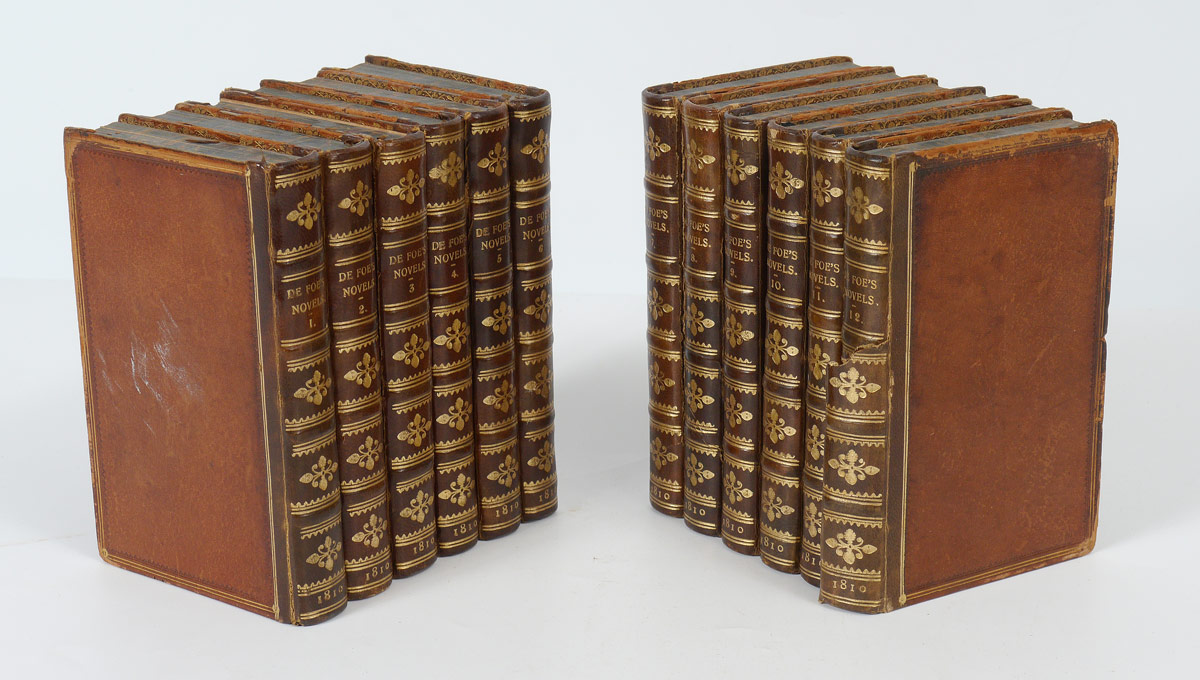 Appraisal: DEFOE Daniel British - volumes ''De Foe's Novels'' full leather