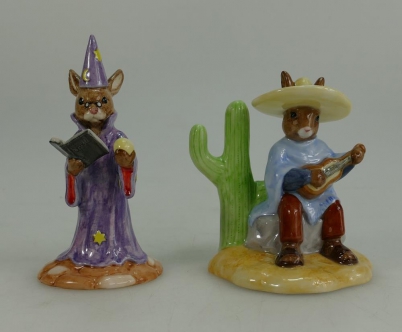 Appraisal: Royal Doulton Bunnykins figures Mexican DB and Wizard DB limited