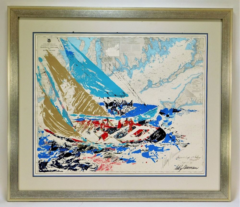 Appraisal: LeRoy Neiman America's Cup Maritime Lithograph United States - LeRoy