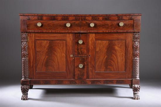 Appraisal: AMERICAN CLASSICAL CARVED MAHOGANY SERVER Circa probably Philadelphia Two flush