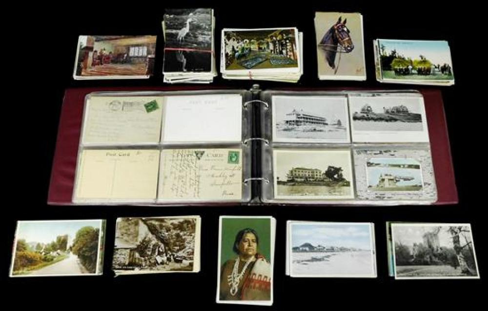 Appraisal: POSTCARDS Postcard collection including album many loose some depicting Maine