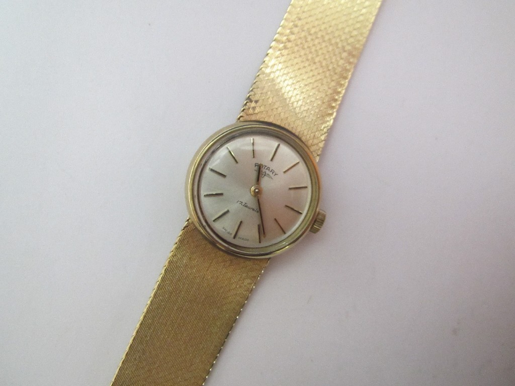 Appraisal: A ladies ct gold Rotary wrist watch with plain circular