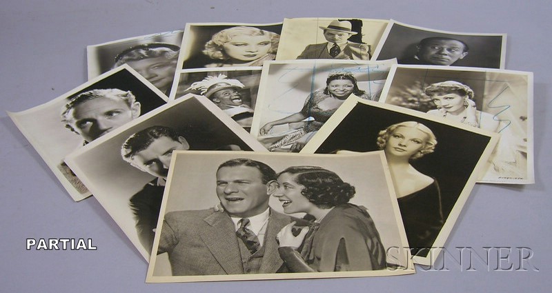 Appraisal: Approximately Movie Studio and Theater Publicity Portrait and Still Photographs