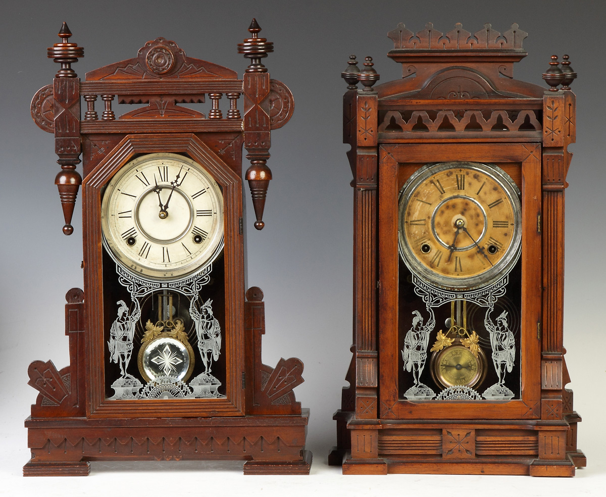 Appraisal: Victorian Shelf Clock Walnut case original finish Original dial Original