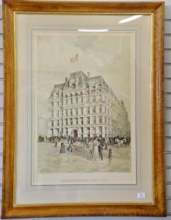 Appraisal: Graham chromolithograph Equitable Building New York marked in lithograph C