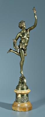 Appraisal: Bronze figure of Peace Eirene Spring or Peace running with