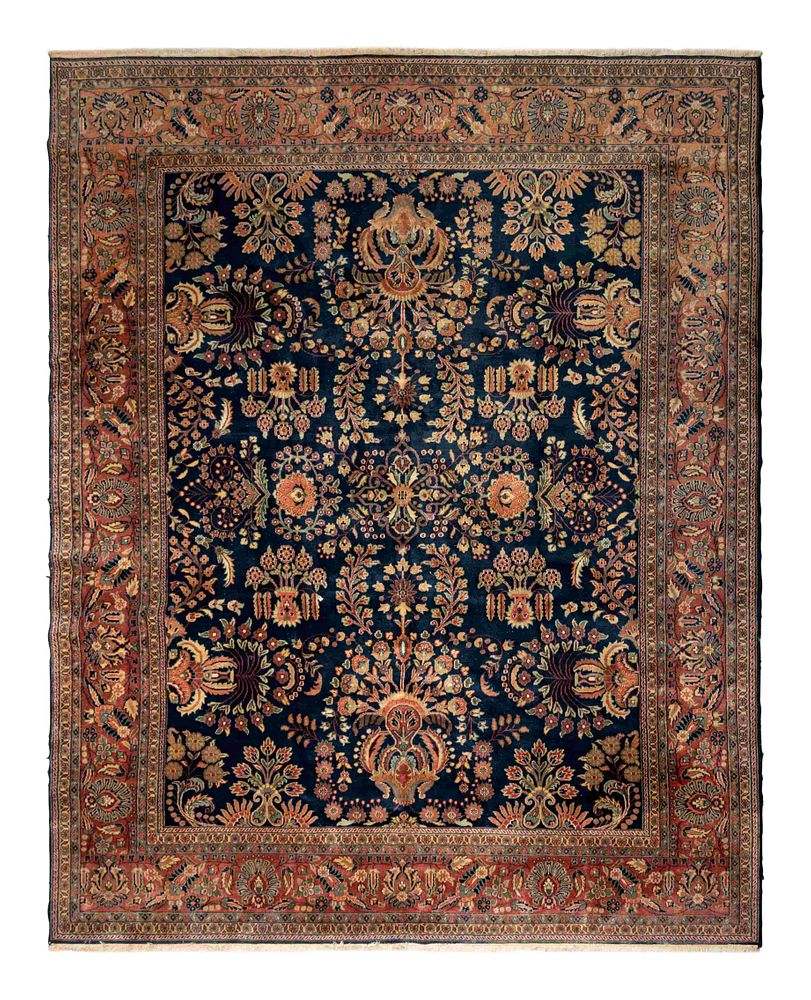 Appraisal: An Indo Mohajeran Sarouk Wool Rug An Indo Mohajeran Sarouk