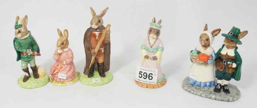 Appraisal: Royal Doulton Bunnykins Figures Little John DB Maid Marion DB