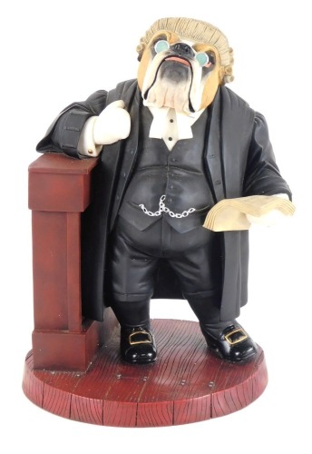 Appraisal: A Robert Harrop Designs Doggie People Bulldog Barrister figure DPB