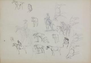 Appraisal: Drawings Olaf Seltzer Olaf Seltzer American Danish - Cowboys and