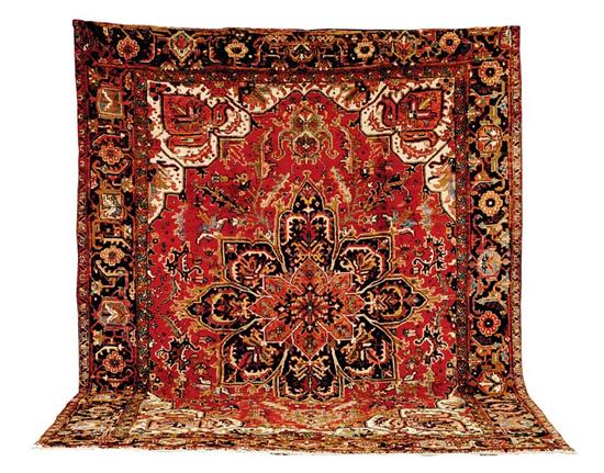 Appraisal: Persian Heriz carpet ' x '