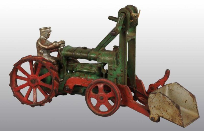 Appraisal: Cast Iron Hubley Tractor Front-End Loader Toy Description Circa s