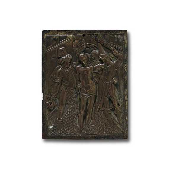 Appraisal: BRONZE PLAQUE Renaissance Venice in th century style Patinated bronze