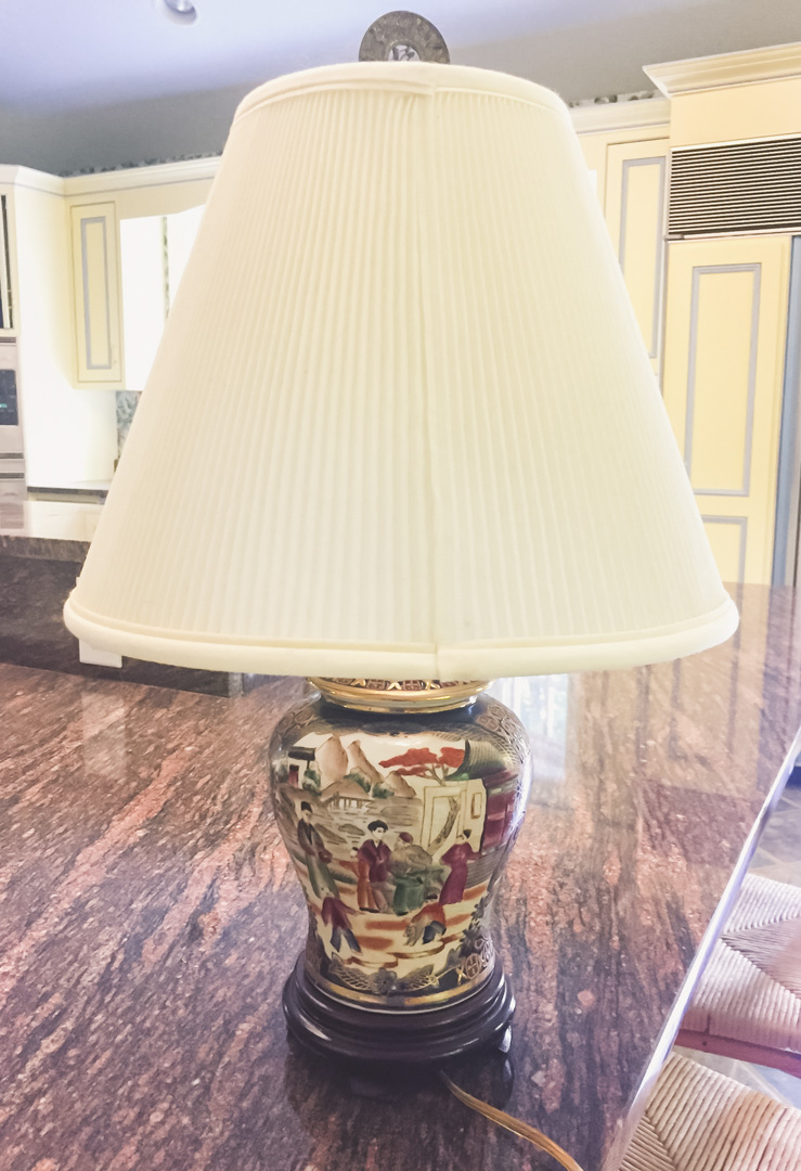 Appraisal: Chinese Export Famille Rose porcelain vase lamp together with a