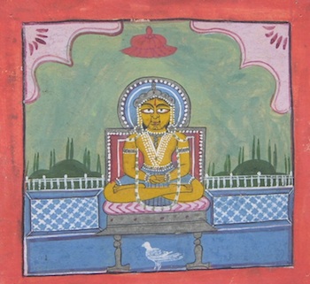 Appraisal: An Indian Miniature painting of Buddha An Indian miniature gouache