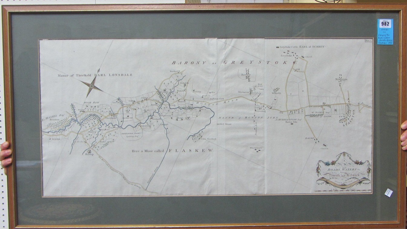 Appraisal: James CLARKE A Map of the Roads Waters c between