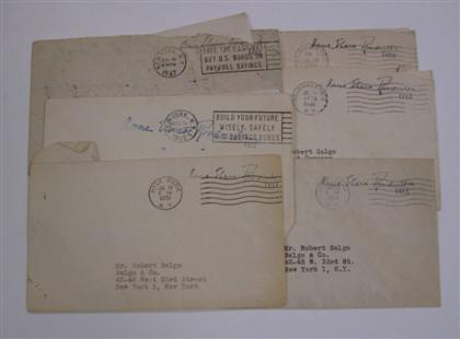 Appraisal: pieces Typed Letters Signed Roosevelt Eleanor New York New York