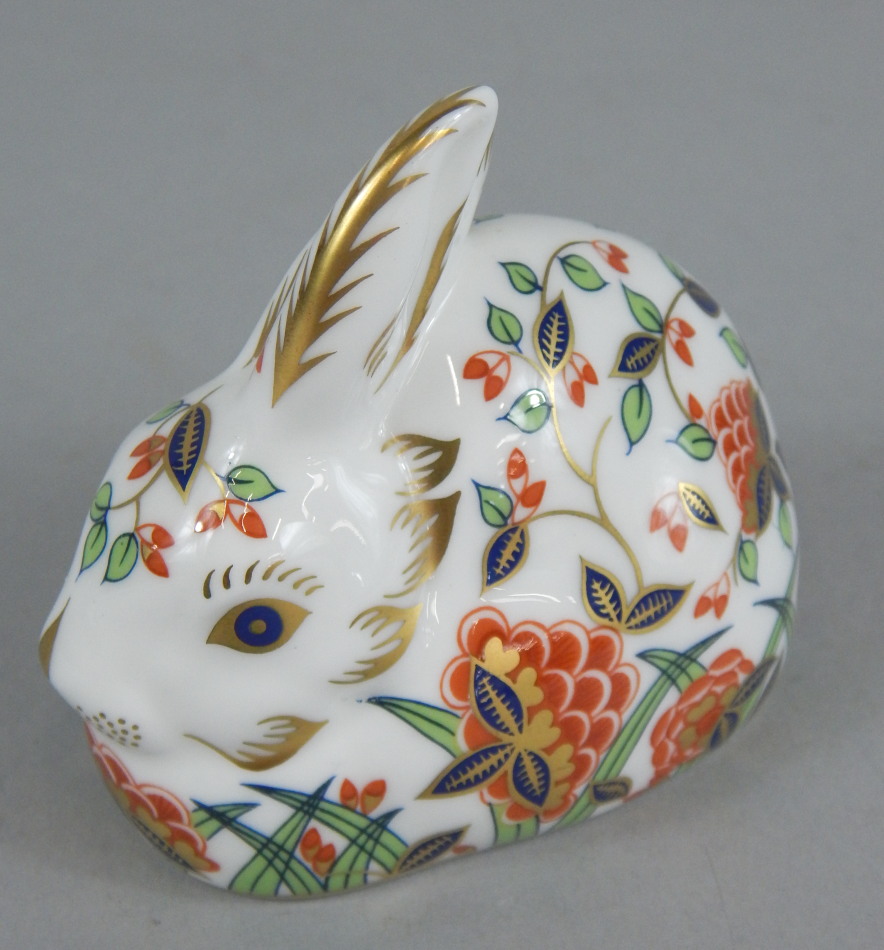 Appraisal: A Royal Crown Derby porcelain meadow rabbit printed mark in