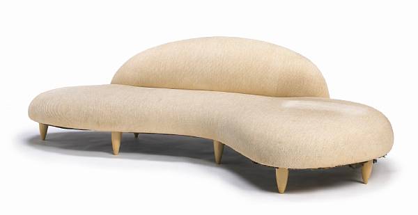 Appraisal: Isamu Noguchi American - IN biomorphic sofa designed later manufactured