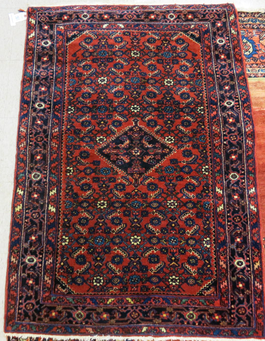 Appraisal: SEMI-ANTIQUE PERSIAN ENJILAS AREA RUG Hamadan Villages region northwester Iran