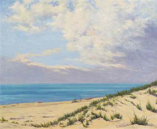 Appraisal: Christopher William Clarke American - Michigan Dunes oil on canvas