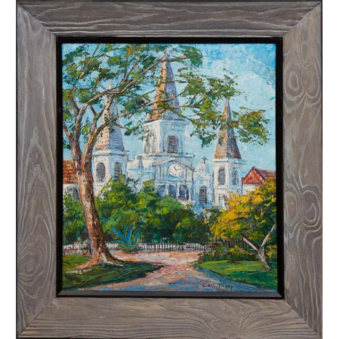 Appraisal: Carl M Thorp - Louisiana California Cathedral oil on canvas