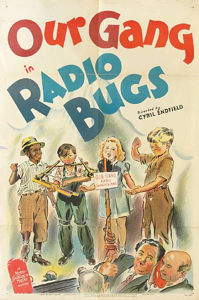 Appraisal: Our Gang in Radio Bugs MGM one-sheet condition A folded