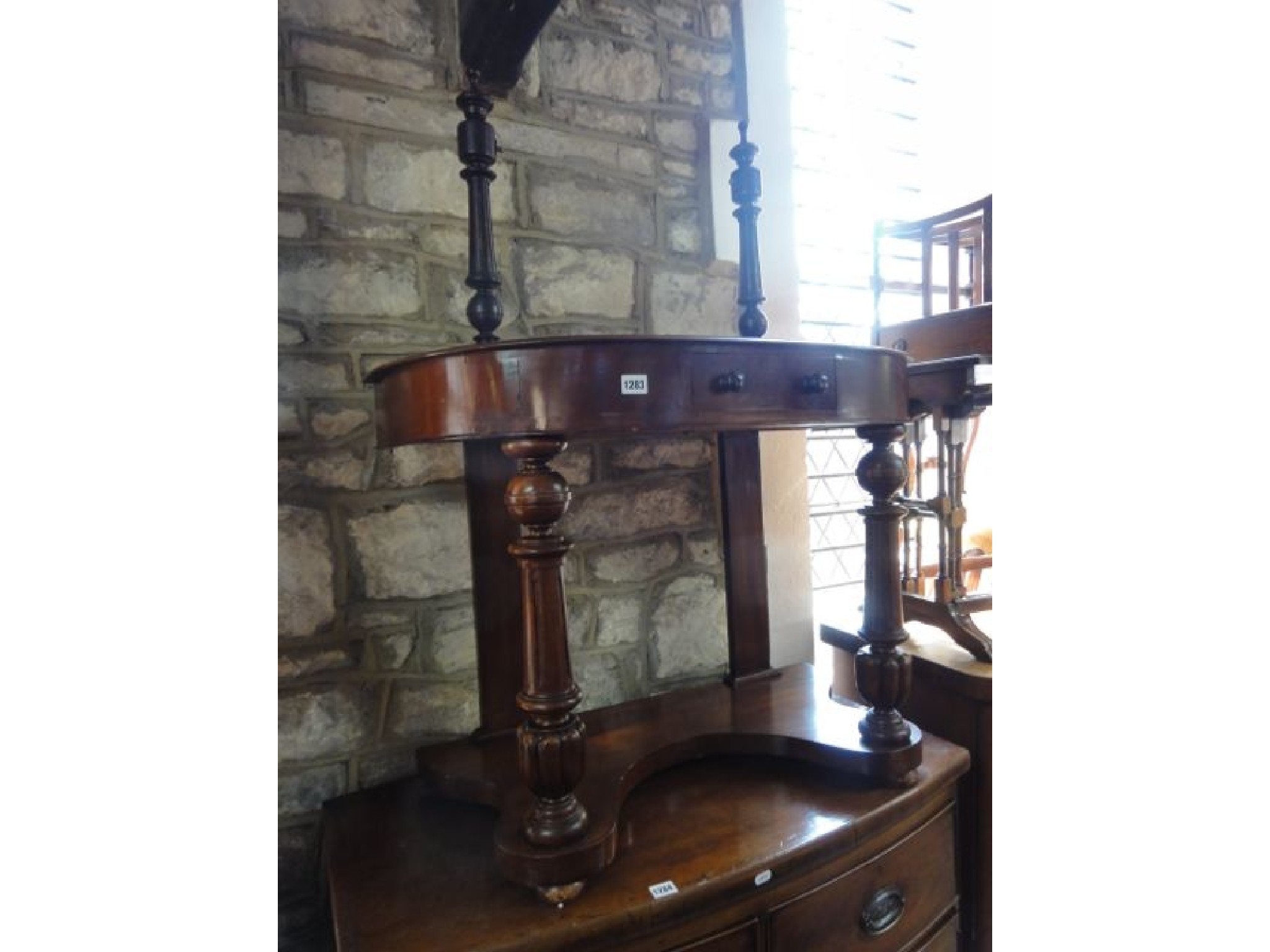 Appraisal: A small Victorian mahogany Duchess type dressing table the swing