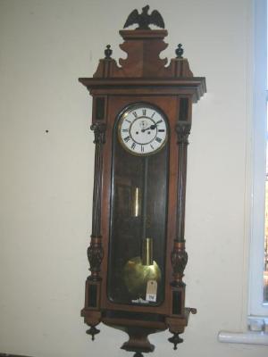 Appraisal: A VIENNA WALL CLOCK the weight driven movement with two