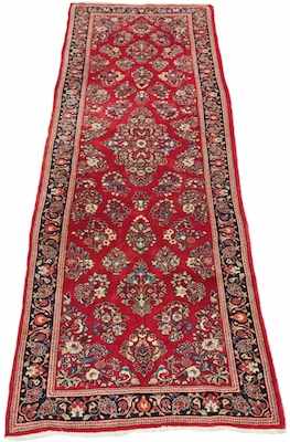 Appraisal: An Estate Persian Hamadan Mehriban Palace Runner Apprx '- x