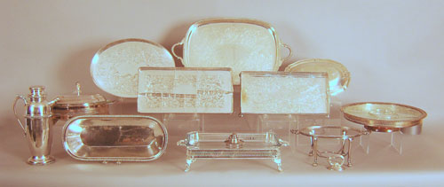 Appraisal: Group of silver plate