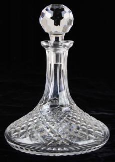 Appraisal: Waterford signed Alana cut crystal ships decanter x Waterford signed