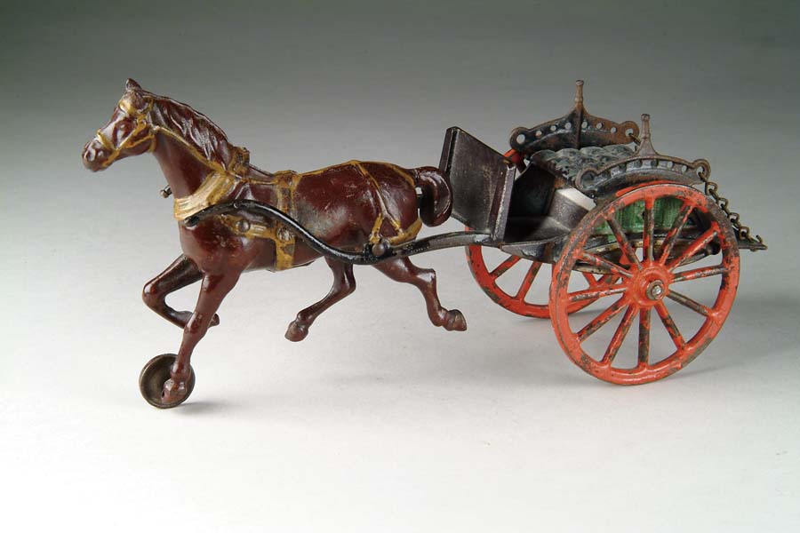 Appraisal: DOG CART BY SHIMER Cart is enameled black and green