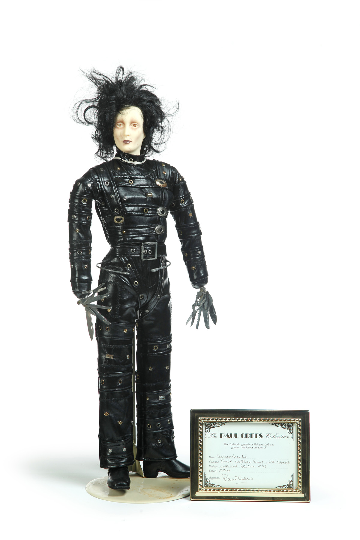 Appraisal: EDWARD SCISSORHANDS CHARACTER DOLL BY PAUL CREES American th quarter-