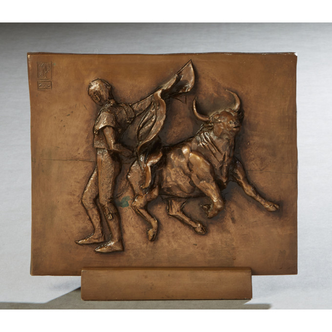 Appraisal: After Pablo Picasso - Matador and Bull th c patinated