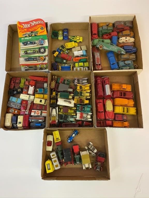 Appraisal: Grouping of Matchbox Tootie cars trucks etc Largest green car