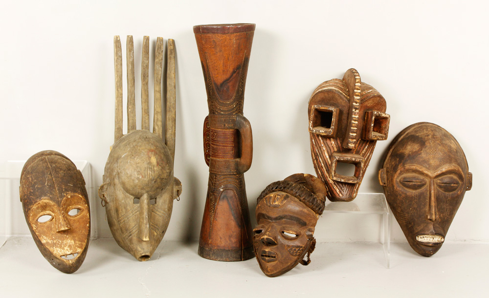 Appraisal: - Collection of African Masks Collection of African masks Provenance